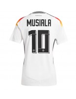 Německo Jamal Musiala #10 Domácí Dres pro Dámské ME 2024 Krátký Rukáv